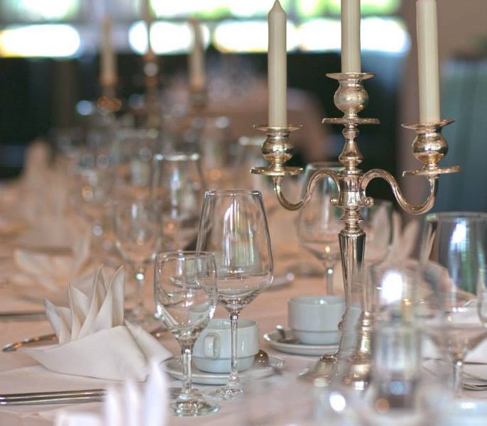 Hochzeitsfeier Kaffee Gedeck Restaurant Campus Ludwigsburg