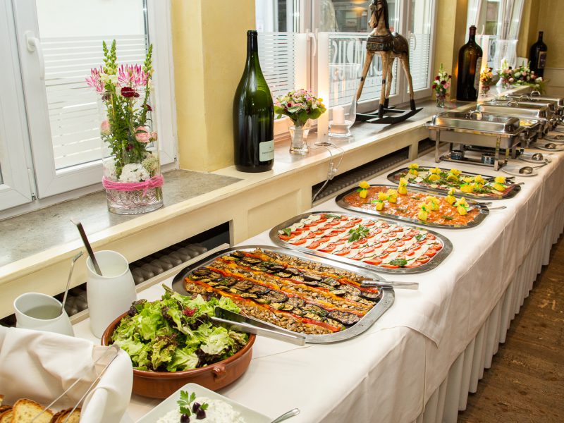 Hochzeitsfeier Buffet Im Restaurant Campus in Ludwigsburg