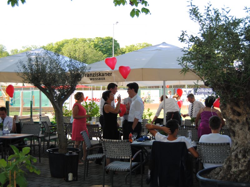 Luftballons Hochzeitsfeier Im Restaurant Campus in Ludwigsburg