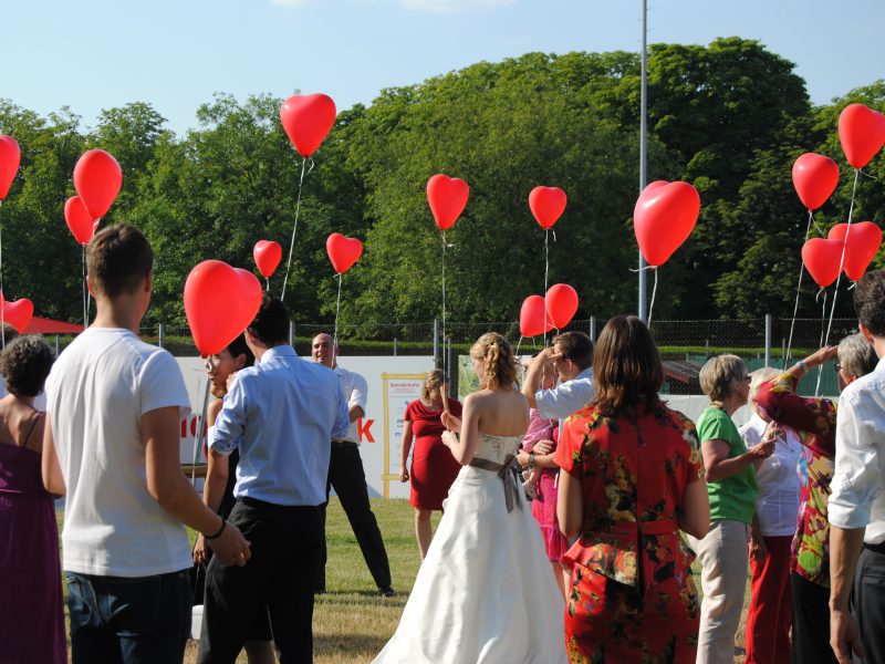 Luftballons Hochzeitsfeier Im Restaurant Campus in Ludwigsburg