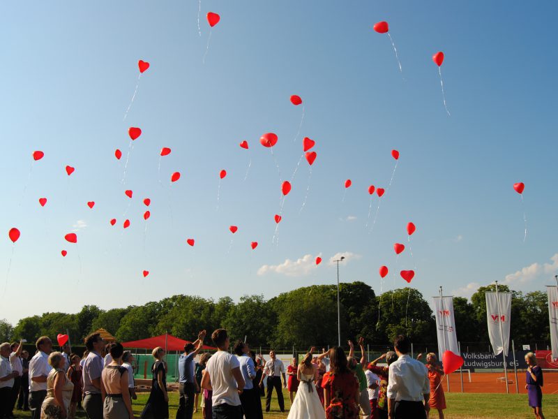 Luftballons Hochzeitsfeier Im Restaurant Campus in Ludwigsburg