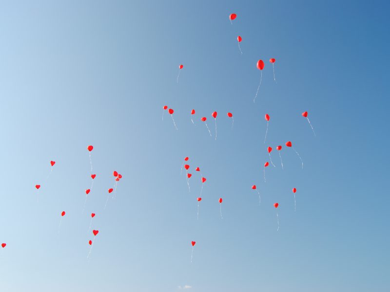 Luftballons Hochzeitsfeier Im Restaurant Campus in Ludwigsburg